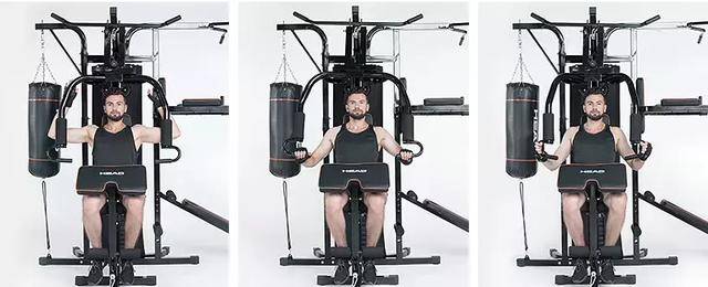 综合训练器评测_360度综合训练器_海德三人站健身器材