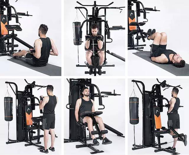 360度综合训练器_综合训练器评测_海德三人站健身器材