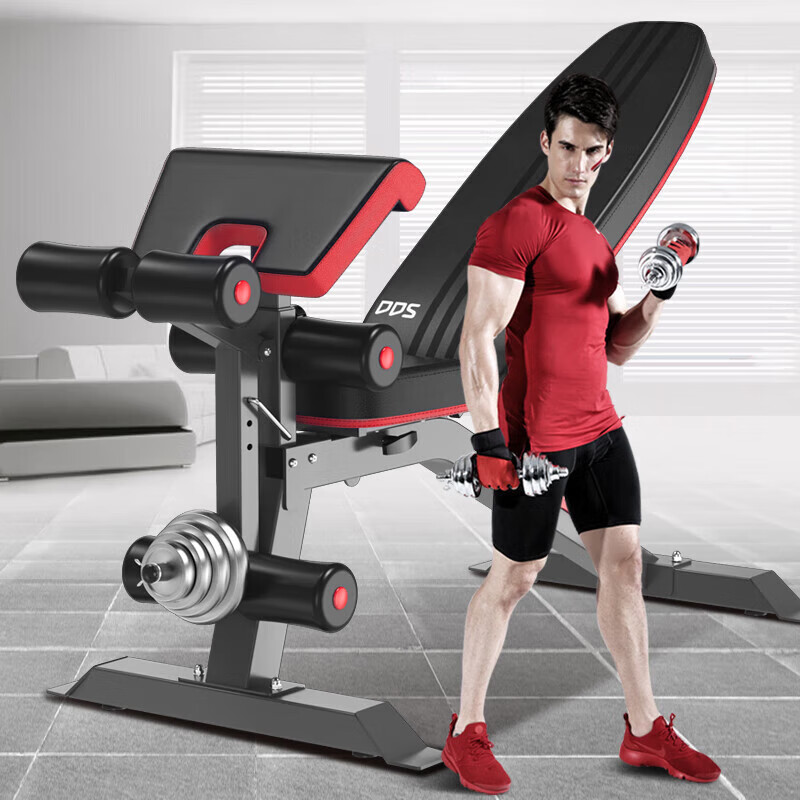 多功能卧推凳选购指南_易持健哑铃凳全折叠家用健身器材_髋关节训练椅