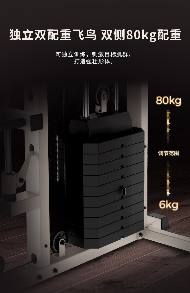 三人综合训练器图片_CURE钢铁传奇G80评测_家用综合训练器推荐