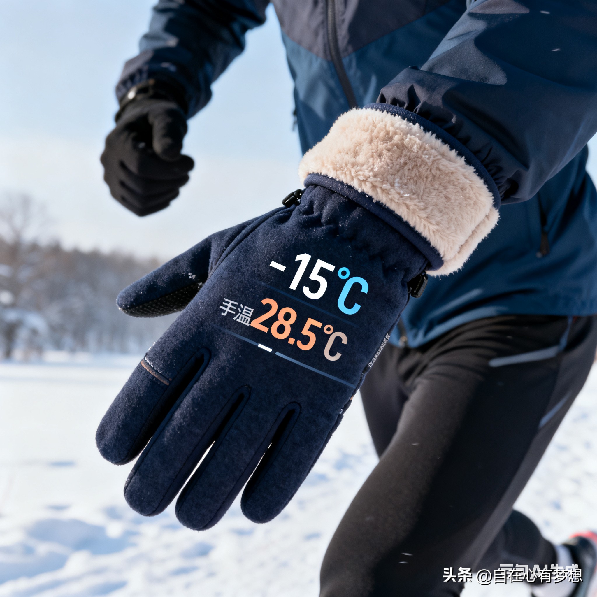 跑步手套导电材质_跑步手套保暖防风_健身手套的作用