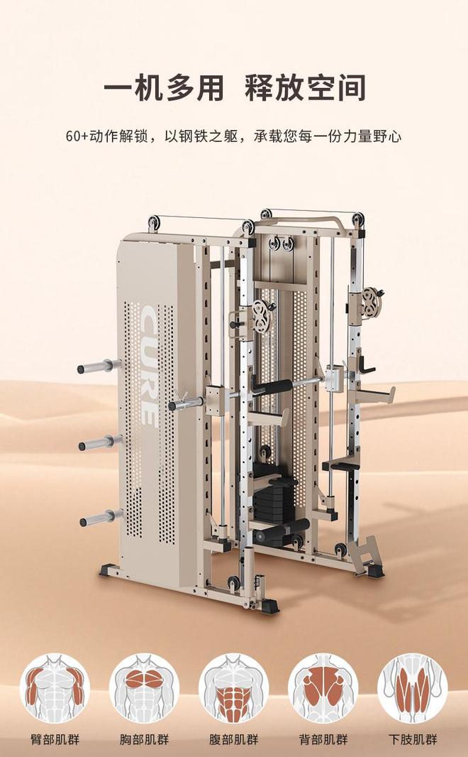 综合训练器_家庭健身房G80综合训练器_综合训练器空间优化方案